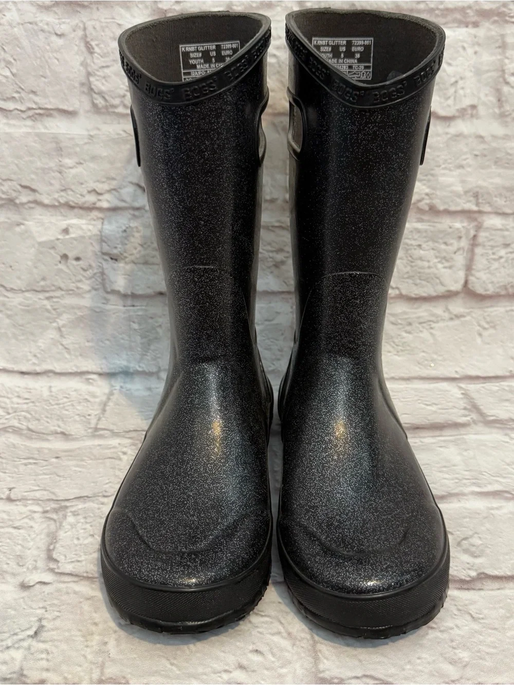 Bogs Glitter Rain Boots girls size 5